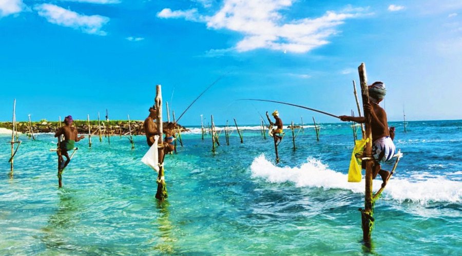 stilt-fishing